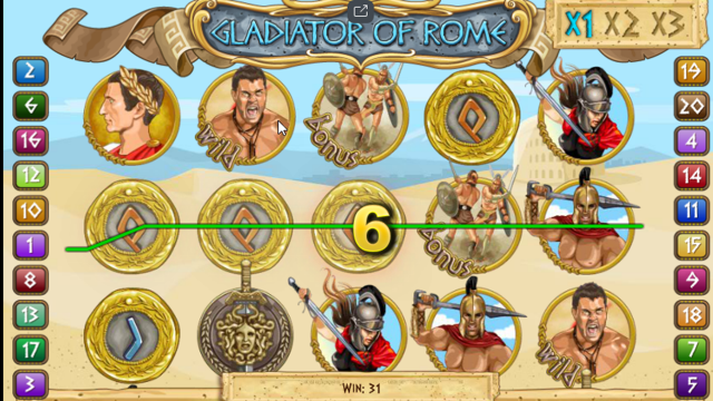 Характеристики слота Gladiators Of Rome 5