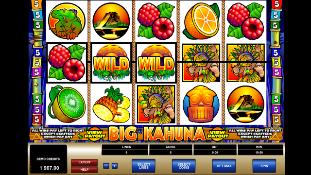 Игровой интерфейс Big Kahuna 3