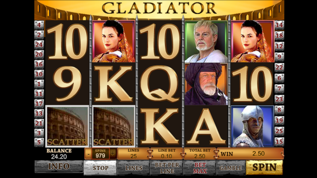 Бонусная игра Gladiator Jackpot 6