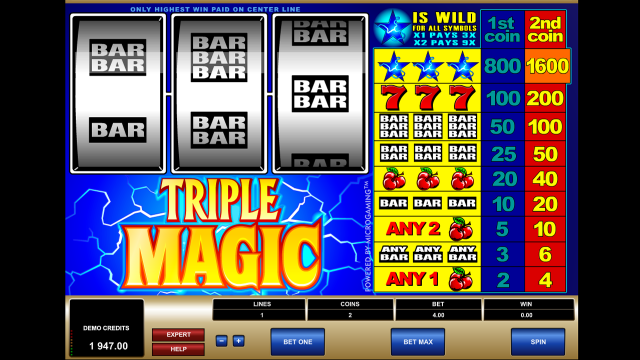 Бонусная игра Triple Magic 9