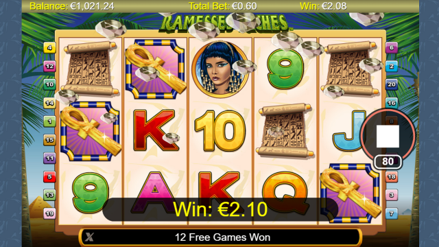 Игровой интерфейс Ramesses Riches 10