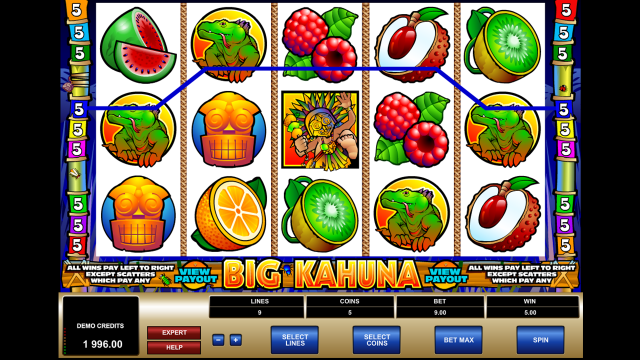 Бонусная игра Big Kahuna 8